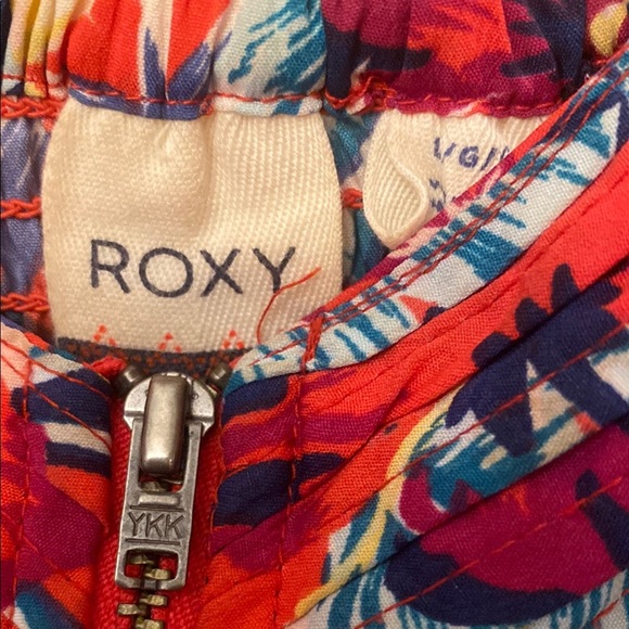 Roxy Red and Blue Summer chore Spaghetti Strap Midi Sundress - Picture 2 of 9